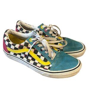 Vans Old Skool 'Crazy Checks' Suede Skateboard Sneakers Running Shoes M6 W8